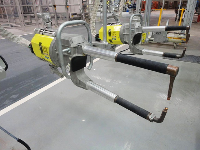 Welding tongs (welding gun) protective tape